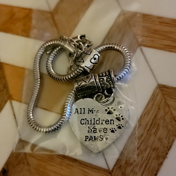 ๐๐๐"All My Children Have Paws" Silver Bracelet - Picture 6 of 7